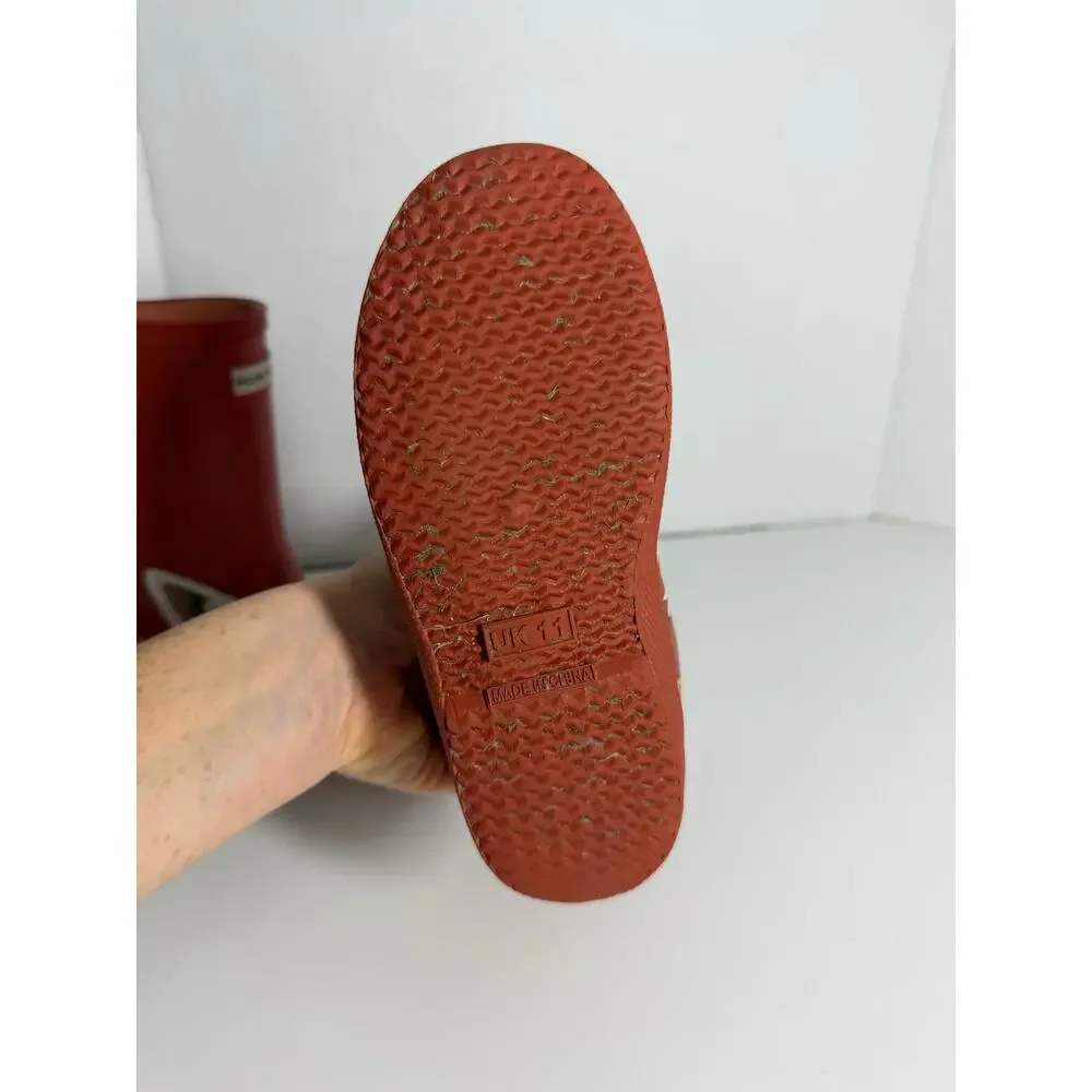 Hunter Kids Red Panda Rain Boots Size 12 Unisex